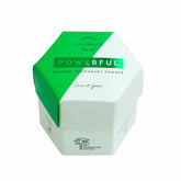 Jauhedeodorantti Powerful natural scent-free deodorant powder in eco-friendly hexagonal packaging