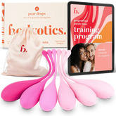 Bodyotics pink kegel weights set with storage pouch and pelvic floor training program ebook for lantionpohjalihakset exercises