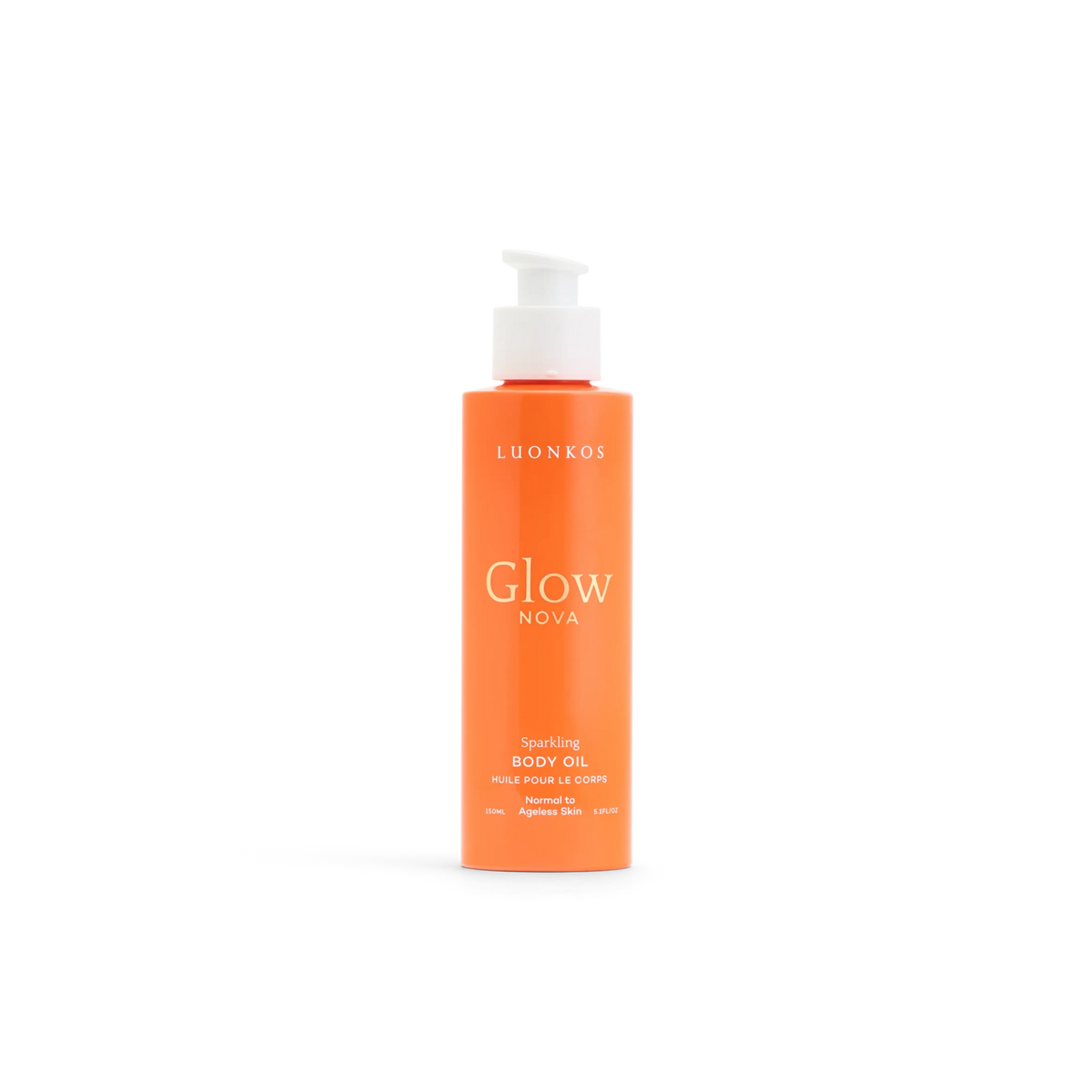 Glow kroppsolja, mousserande
