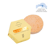 Radiant öljypuhdistuskakku facial oil cleansing cake with natural sponge for gentle and effective skin cleansing set