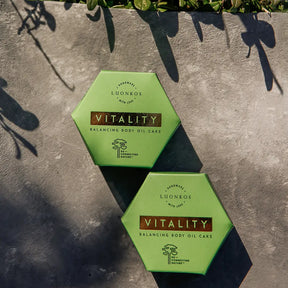 Vitality balancing body oil cake
