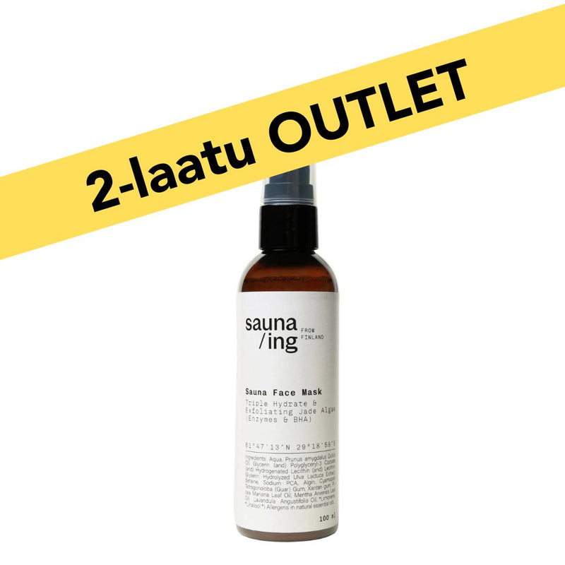 Saunakasvonaamio - kolmitehoinen kosteus