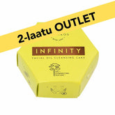 2-laatuinen Infinity öljypuhdistuskakku kasvoille, luonnollinen, vegaaninen ja tehokas meikinpuhdistaja
