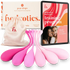 Bodyotics pink kegel weights set with storage pouch and pelvic floor training program ebook for lantionpohjalihakset exercises