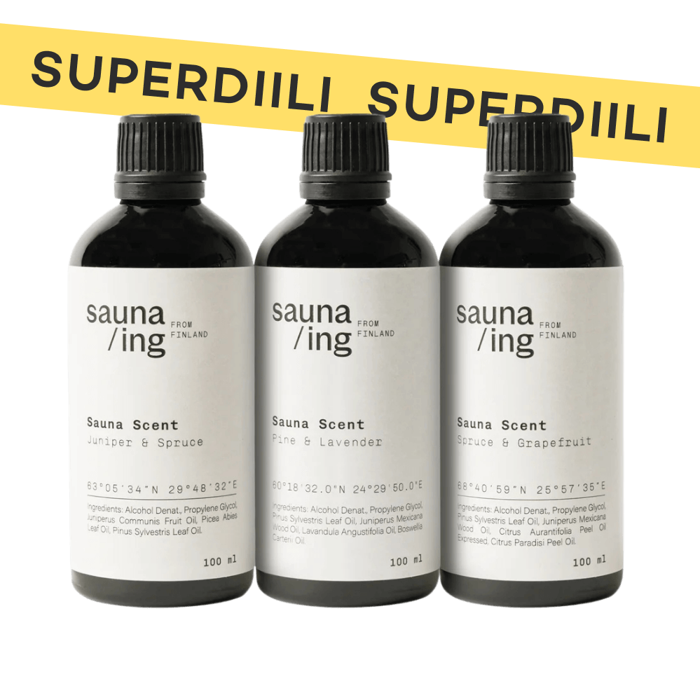 SUPER DEAL Sauna fragrance trio Sauna/Ing