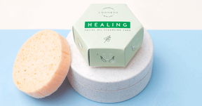 Rengöringskaka med 2 kvaliteter för ansiktet, helande oljor