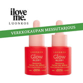 Glow öljyseerumi kasvoille 20ml 2pack luonnollinen kirkastava ja kosteuttava kasvoöljy aikuiselle iholle