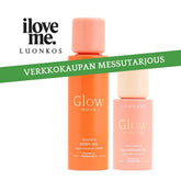 Glow kasvoille ja vartalolle luonnollinen hehkuva vartaloöljy ja puhdistusöljy setti Luonkos