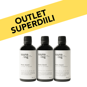 SUPERDIILI Saunatuoksutrio Sauna/Ing