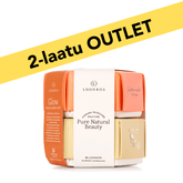 Luonkos Face & Body Glow Set with Rebirth cleansing bar and Delicious body oil bar, eco-friendly Finnish skincare for radiant adult skin