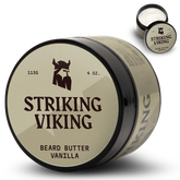 Striking Viking beard butter vanilla scent for moisturizing and softening beard without greasy feel