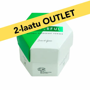 2-KVALITETS Kraftfull puderdeodorant, oparfymerad