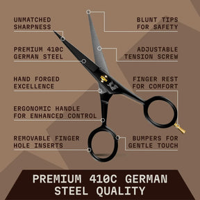 Parta- ja viiksisakset Miehille