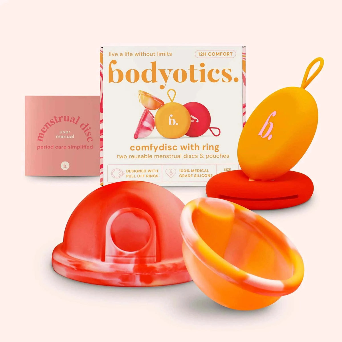 Kuukautislevyt – Bodyotics Comfydisc Uudelleenkäytettävät – 2 kpl