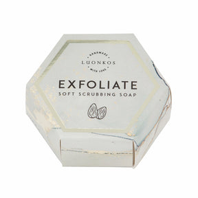 Exfoliate gently exfoliating almond soap